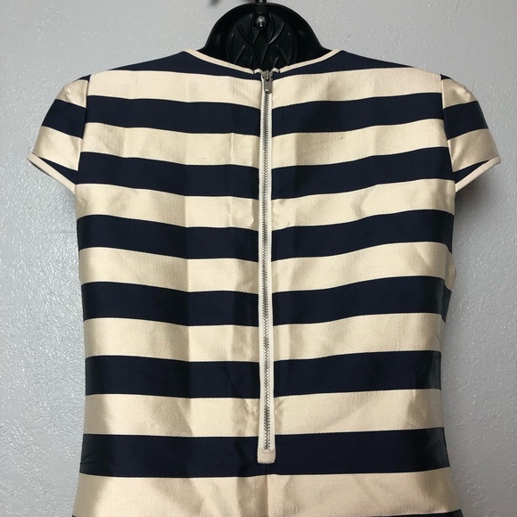 DOLCE VITA navy & gold striped nautical dress Sz XS - Picture 8 of 10